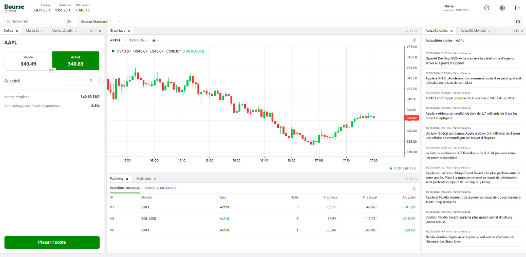 Nexia Bourse Terminal